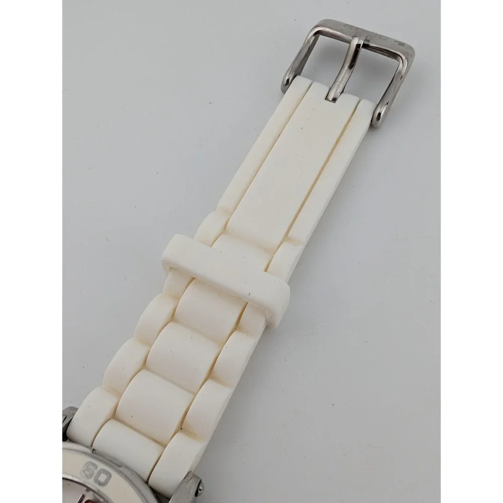 Relic Multifunction Watch Women 34mm‎ Case Silicone Band ZR15582- New Battery